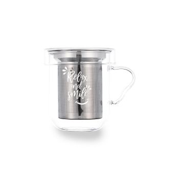 Quid Serenia - Taza Para Infusiones 0.35l En Vidrio Borosilicato