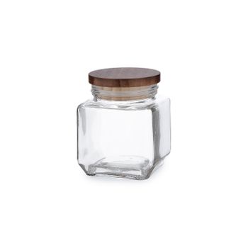 Quid Ébano - Bote De Cocina Para Almacenaje 0.5l En Vidrio Borosilicato