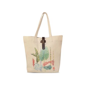 Iris Bali - Bolsa Multifunción 15l En Algodón Natural Estampada