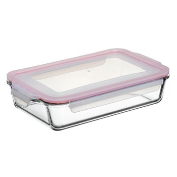 Tatay Cook & Eat - Recipiente Rectangular De 2.2l En Vidrio Borosilicato. Apto Horno