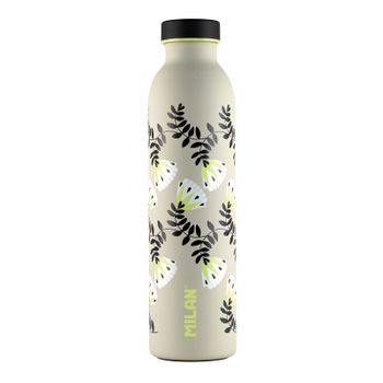 Milan Wallpaper  - Botella Térmica Reutilizable 0.6l En Acero Inoxidable. Caqui