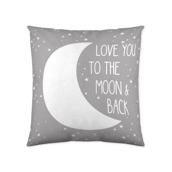 Funda De Cojin Infantil / Juvenil  Moon Grey 60 X 60 Cm.