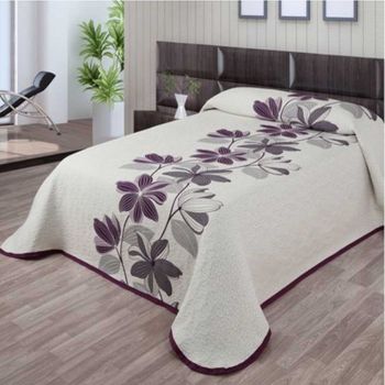 Colcha Primavera Verano Azura Algodón Poliéster Beige Cama De 90