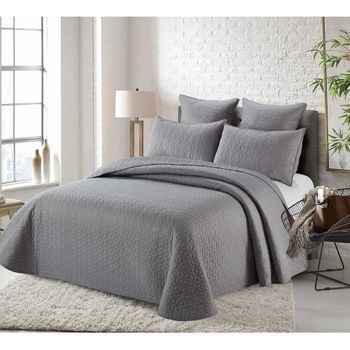 Colcha Bouti Para Cama Invierno. Colcha Cubre Cama Darling. Cama 150. Color  Gris con Ofertas en Carrefour