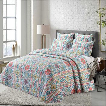 Colcha Bouti Castro Color Gris Cama 160 Incluye 2 Fundas De Cojín. con  Ofertas en Carrefour