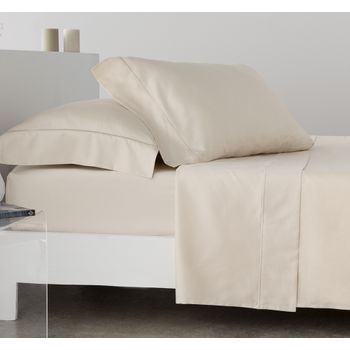 Juego De Sábanas Bambú 100% Orgánico Beige 270x260 Cama De 180