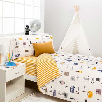 Funda Nordica Infantil/juvenil Reversible Gato 150x260 Cama De 90 con  Ofertas en Carrefour