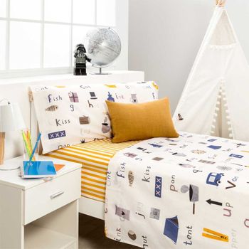 Juego De Sabanas Infantil / Juvenil Moon Pink Cama De 90 X 190/200. 100%  Algodón. con Ofertas en Carrefour