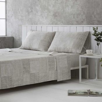 Juego De Sábanas Digital Pigment Gris Cama 160cm Donegal con Ofertas en  Carrefour