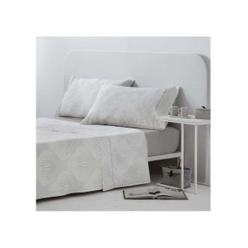 Juego De Sábanas Siena 100% Algodón  Blanco 270x260 Cama 180