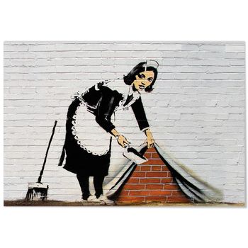 Póster Banksy Barrer Bajo La Alfombra 70x50cm