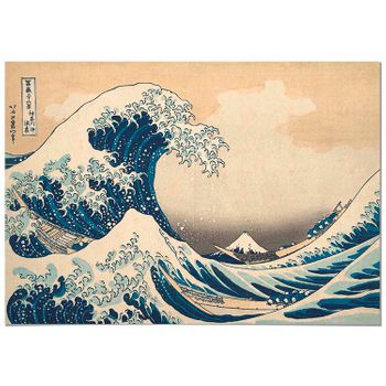 Panorama® Póster Hokusai La Gran Ola De Kanagawa 30x21cm | Impreso En Papel Alta Calidad De 250gr |póster Pared | Cuadros Decoración Salón | Cuadros Vintage |póster Decorativos | Laminas Decorativas