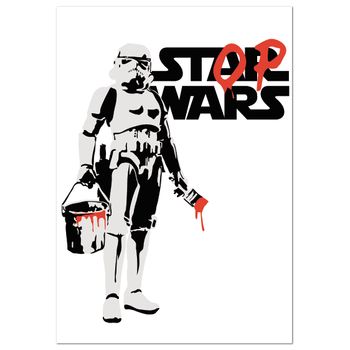 Póster Stop Wars Banksy Vertical 70x100cm