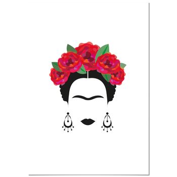Panorama Lienzo Frida Kahlo 70x50cm - Impreso En Lienzo De Alta Calidad Con Bastidor - Cuadros Decoración Salón - Cuadros Lienzos Decorativos - Cuadros Modernos