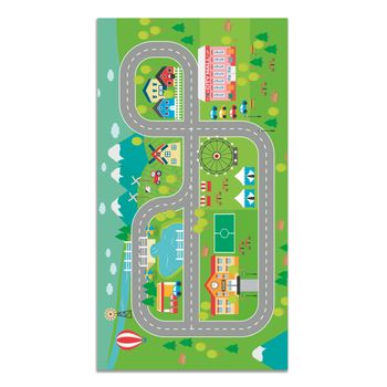 Alfombra Infantil Alcochada Y Antideslizante Carretera Modelo 1 160x240cm  con Ofertas en Carrefour