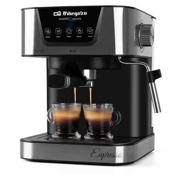 Cafetera Para Espresso Y Cappucino Orbegozo Ex 6000, 20 Bar, Depósito 1.5 L, Apta Para Monodosis, 1050 W