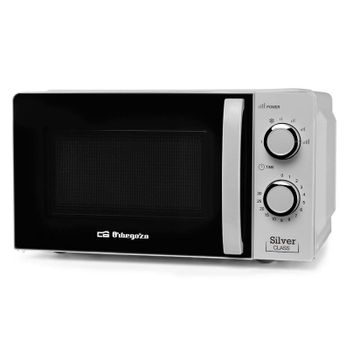 ORBEGOZO ELECTRODOMÉSTICOS MIG-2025 Microondas, 800 W, 20 L, 20 litros,  Acero Inoxidable