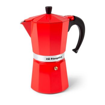 Cafetera Italiana Orbegozo Kfr1240 12 Tazas Rojo