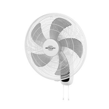 Ventilador Pared Orbegozo Wf 0146, 5 Aspas De 45cm,3 Velocidades, Función Oscilante