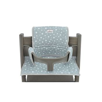 Cojín Para Trona Compatible Con Stokke Tripp Trapp Jyoko White Star