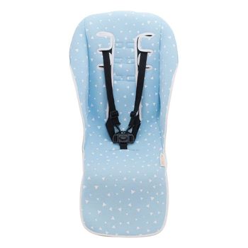 Colchoneta Para Silla De Paseo Compatible Con Uppababy Vista Y Cruz Jyoko Blue Sparkles