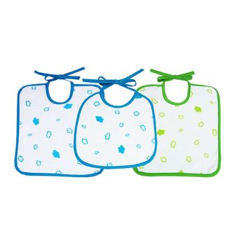 Pack De 3 Baberos Jyoko De Rizo  Y Azul