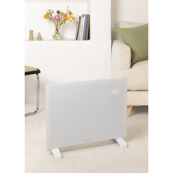 Convector Eléctrico De Cristal Con Wifi, Blanco, 640x75x465 Mm , Create - Warm Crystal 1500w