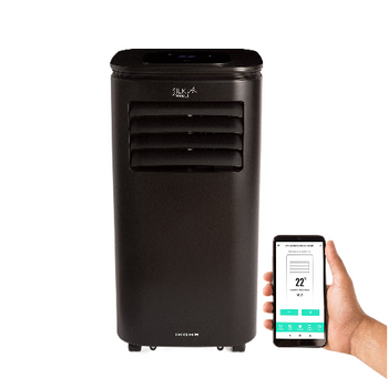 Aire Acondicionado Portátil 3 En 1 Wifi 9000 Btu, Negro, 365x355x713 Mm, Create - Silkair Connect