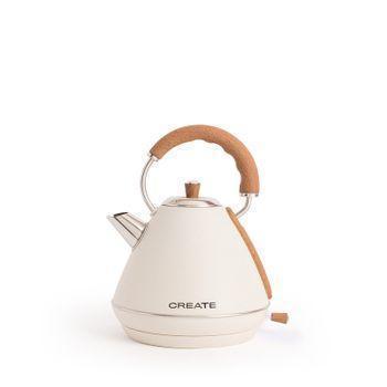 Hervidor De Agua Eléctrico , Blanco Roto , Create - Kettle Retro