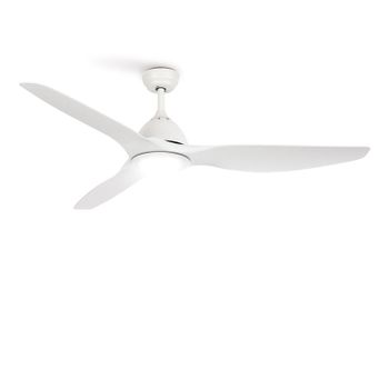 Ventilador De Techo 40w Silencioso Ø132cm, Blanco- Mimbre- Con Luz- Mando A  Distancia, Create - Wind Rattan con Ofertas en Carrefour