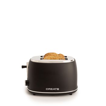 Retro Tostadora Pan Ranura Ancha 2 Rebanadas, Regulador Nivel De Tostado,  Descongelación Negro 800w Swan St19010bn con Ofertas en Carrefour