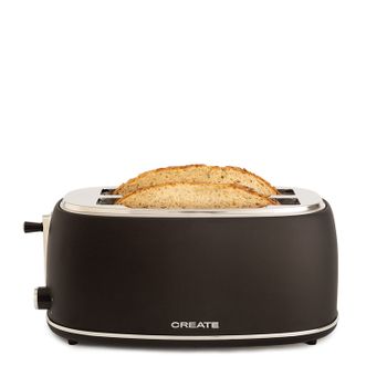 CREATE - PACK TOAST RETRO Pequeña Tostadora para rebanadas anchas + 2  PINZAS DE REJILLA para sándwiches