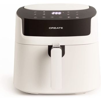 CREATE/FRYER AIR PRO COMPACT/Freidora de aire sin aceite 3,5 L Blanco / 8  Programas, Pantalla de visión angular, Sin aceites ni grasas, Sistema  circulacion de aire 360º, 1300W : : Hogar y