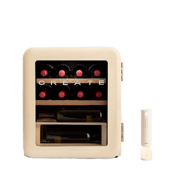 Pack Winecooler Retro M Vinoteca Eléctrica De 12 Botellas + Wine Opener Sacacorchos Descorchador Eléctrico - Create