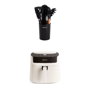 Pack Fryer Air Pro Large 6.2 L + Set De Utensilios De Cocina