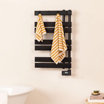 Create - Warm Towel Modern - Toallero Eléctrico De Pared Negro