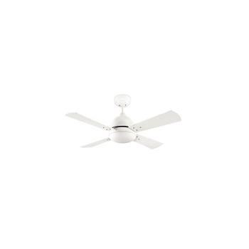 Ventilador De Techo Borneo Blanco Aspas Reversibles 106.6cm Motor Ac Leds-c4 Ve-0006-bla  Blanco 220-240v Ac