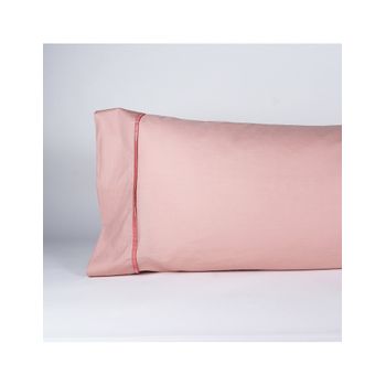 Funda De Almohada 100% Algodón Percal 180 Hilos Don Algodón 75cm Rosa Palo