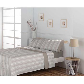 Juego De Sábanas Algodón 150 Hilos Don Algodón Obel Cama 105 Cm Beige