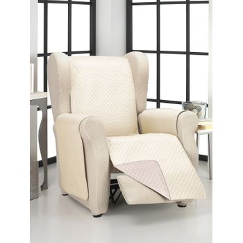 Valentia Home Cubre Sofá Reversible Rombo 1 Plaza Beige/lino