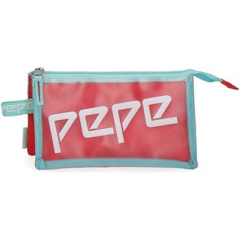 Estuche Portatodo Triple Cristal Rojo Pepe Jeans London