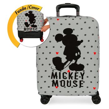 Funda Para Maleta De Cabina Mickey Gris