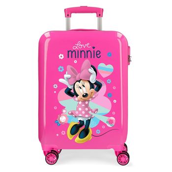 Maleta De Cabina Rígida Love Minnie Rosa