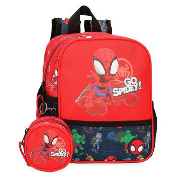 Mochila Spiderman Marvel Negro 43 CM - 2 Cpt