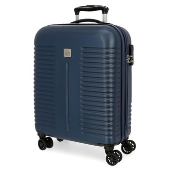 Maleta De Cabina Roll Road India Expandible Azul Marino 55cm