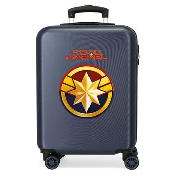 Maleta De Cabina Capitan Marvel Rígida 55cm