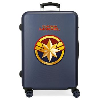 Maleta Mediana Capitan Marvel Rígida 65cm