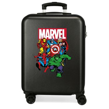 Maleta De Cabina Sky Avengers Rígida 55cm Negra