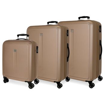 Maletas De Viaje Rígidas Cabina Y Mediana Extensible De Abs T71515  Mandarina con Ofertas en Carrefour