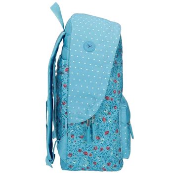 Mochila Escolar Adaptável 42cm Pepe Jeans Ava Azul